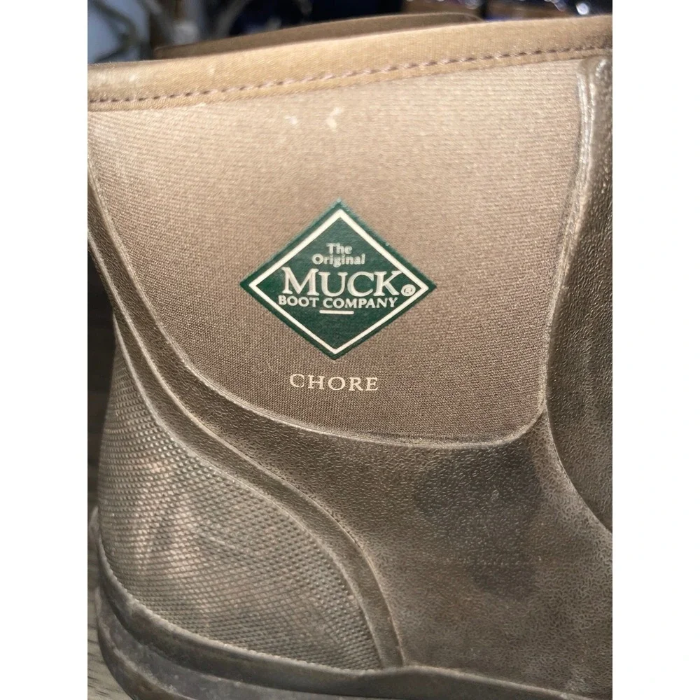 Muck Boot Company Mens Size 10 Brown Chore Lace Up Waterproof Work Boots